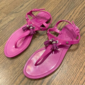 Tod’s Jellies Sandals Magenta Color Vibrant Summer EU 37